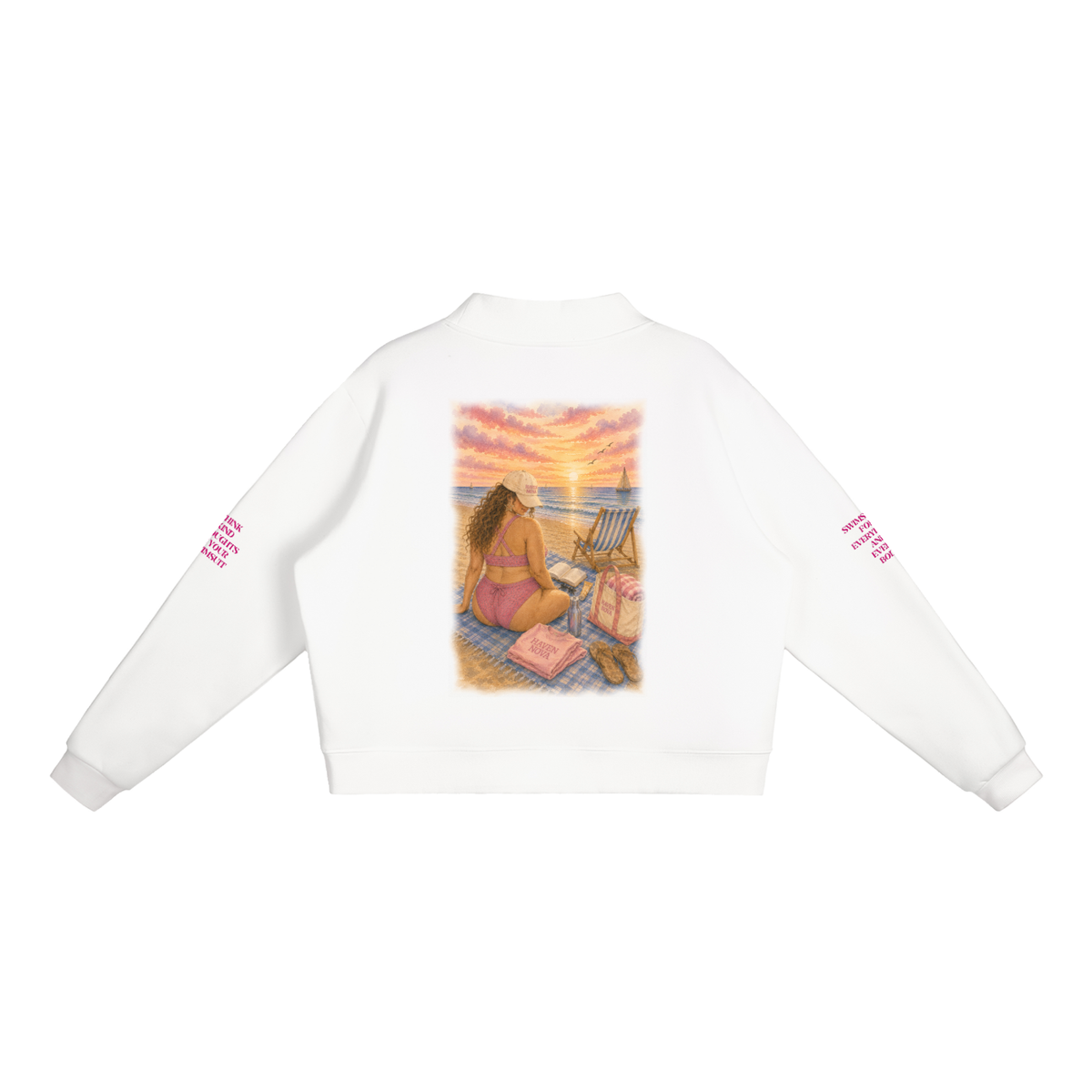 The Samantha Fleece Mock-Neck Crew Sweatshirt