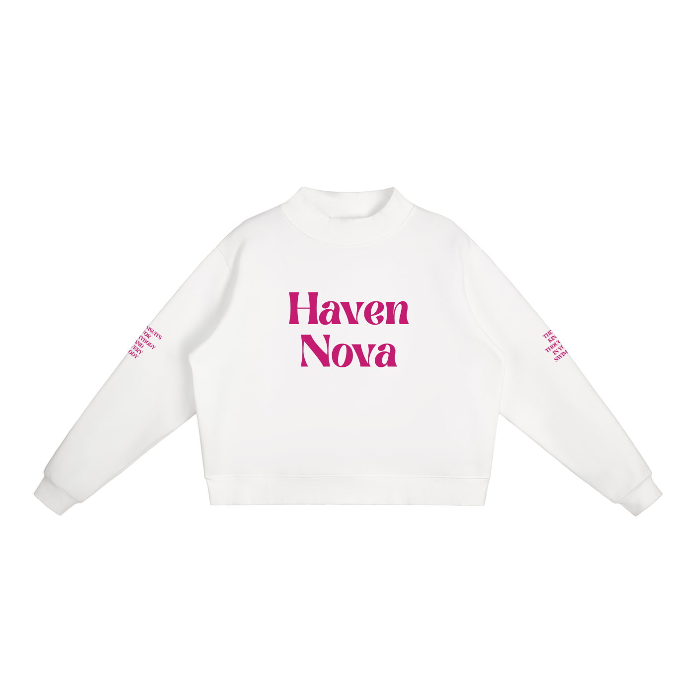 The Samantha Fleece Mock-Neck Crew Sweatshirt
