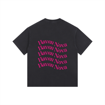 Wavy Haven Nova Vintage Washed Oversized Cotton T-Shirt