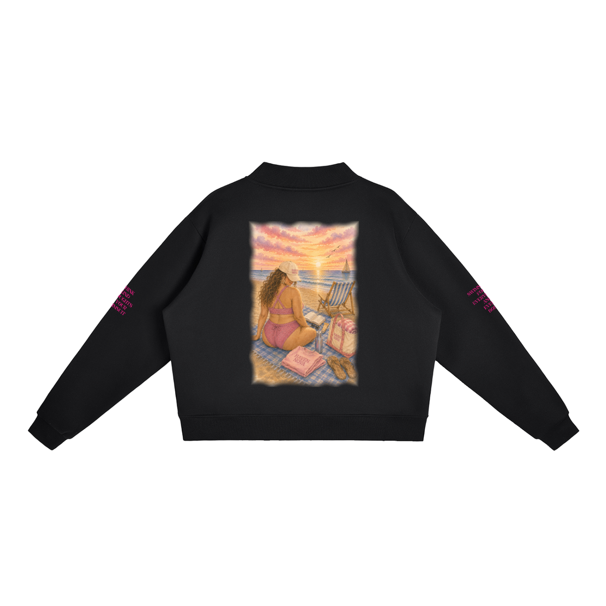 The Samantha Fleece Mock-Neck Crew Sweatshirt
