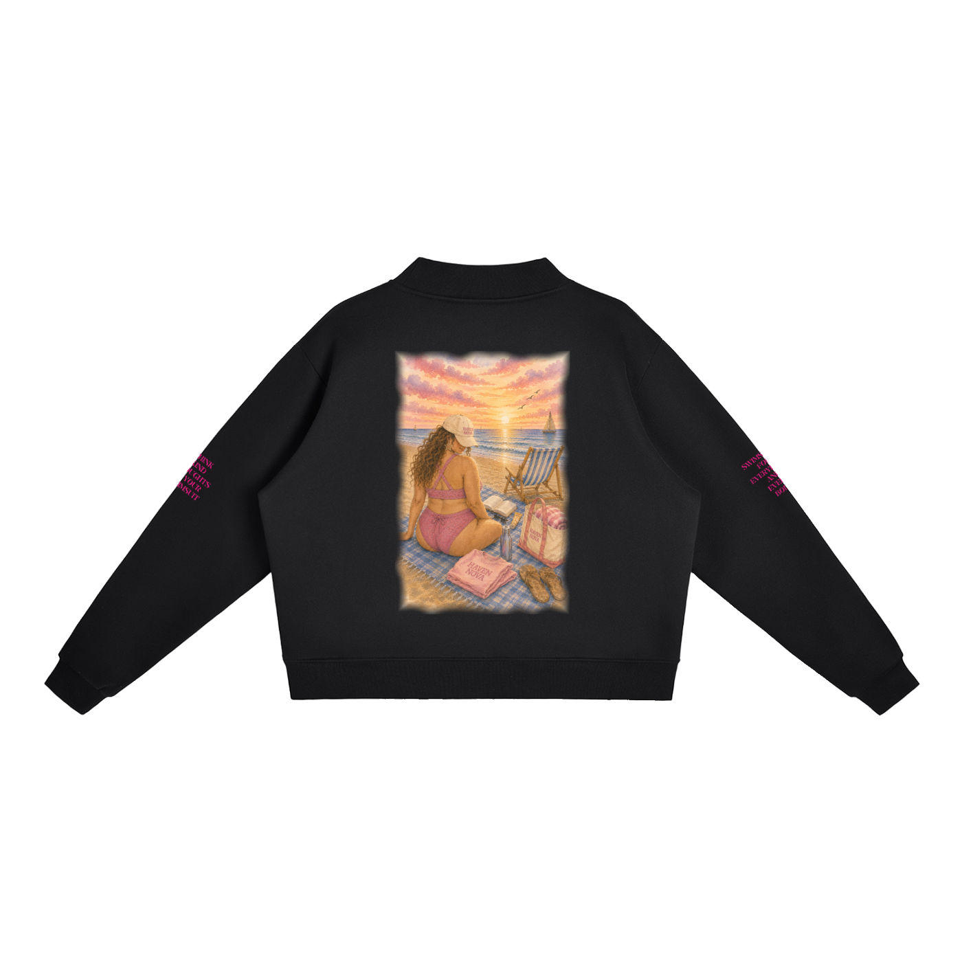 The Samantha Fleece Mock-Neck Crew Sweatshirt