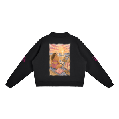 The Samantha Fleece Mock-Neck Crew Sweatshirt