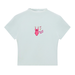 The Lucy Mock Neck Baby Tee 7