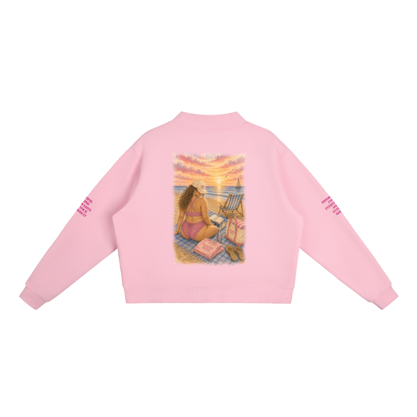 The Samantha Fleece Mock-Neck Crew Sweatshirt