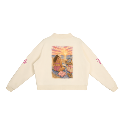 The Samantha Fleece Mock-Neck Crew Sweatshirt