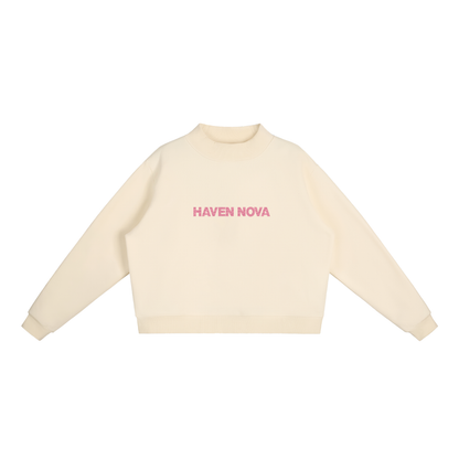 The Madison Mock-Neck Crew Sweatshirt