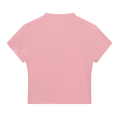 The Lucy Mock Neck Baby Tee