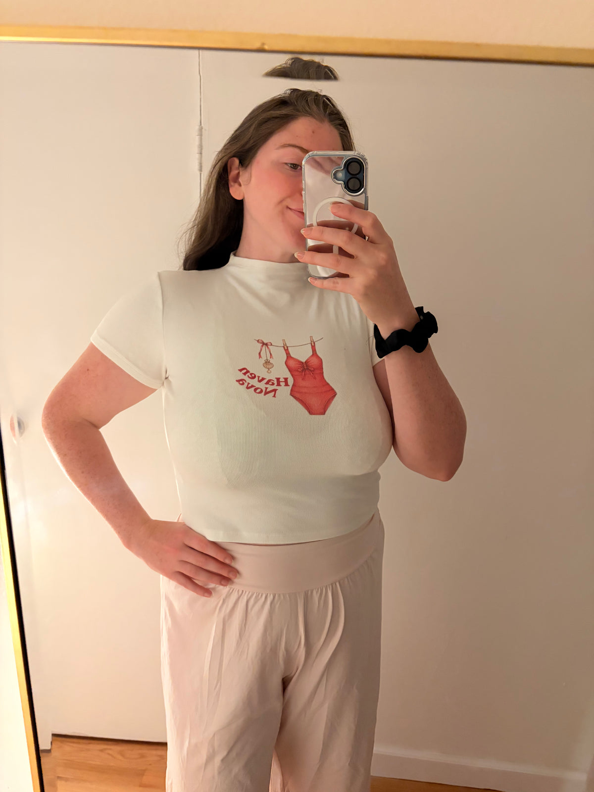 The Lucy Mock Neck Baby Tee