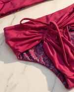 Pink/Hydrangea two piece bikini bathing suit back 30