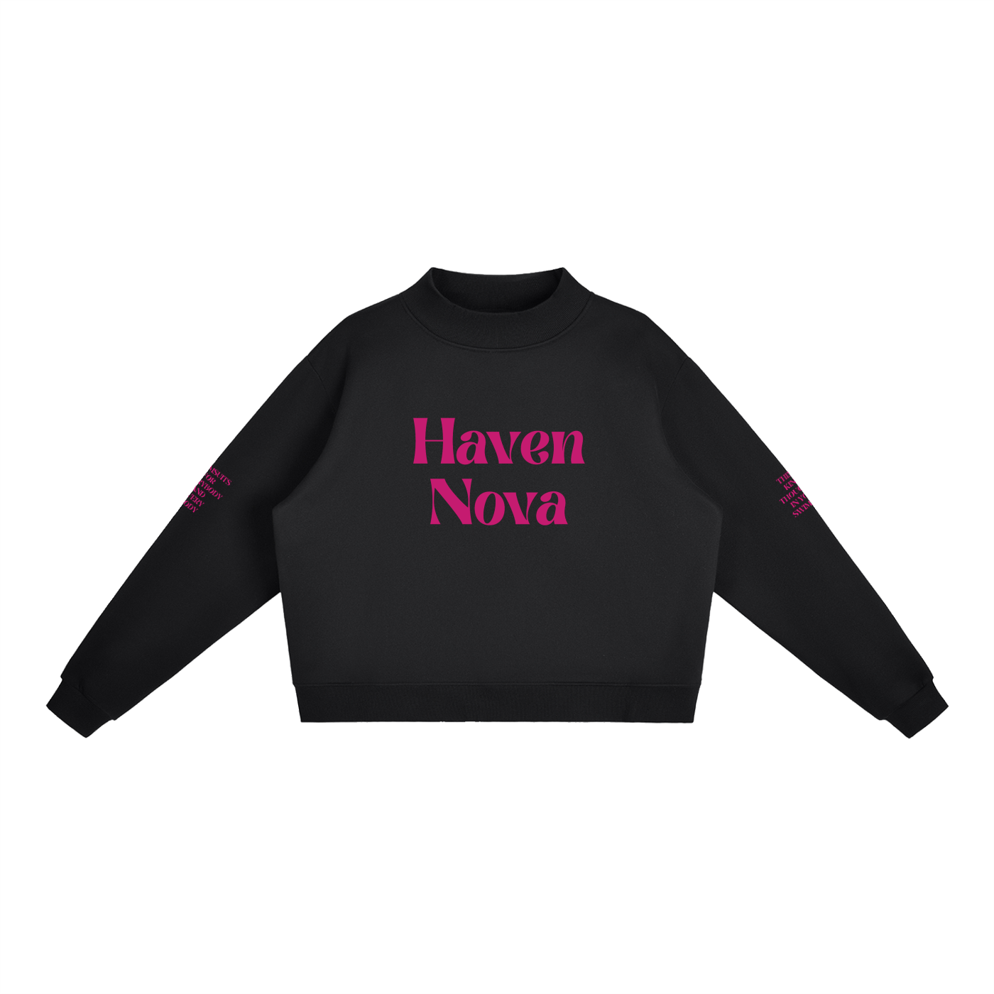 The Samantha Fleece Mock-Neck Crew Sweatshirt
