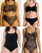 all in one black/cheetah bathing suit 2