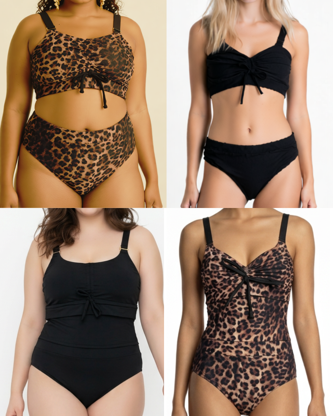 all in one black/cheetah bathing suit