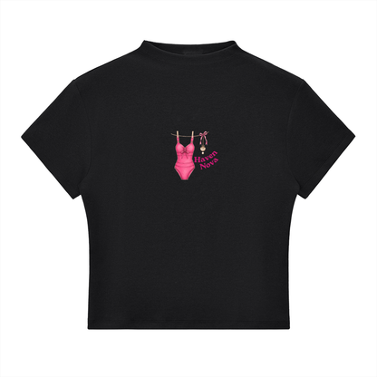The Lucy Mock Neck Baby Tee