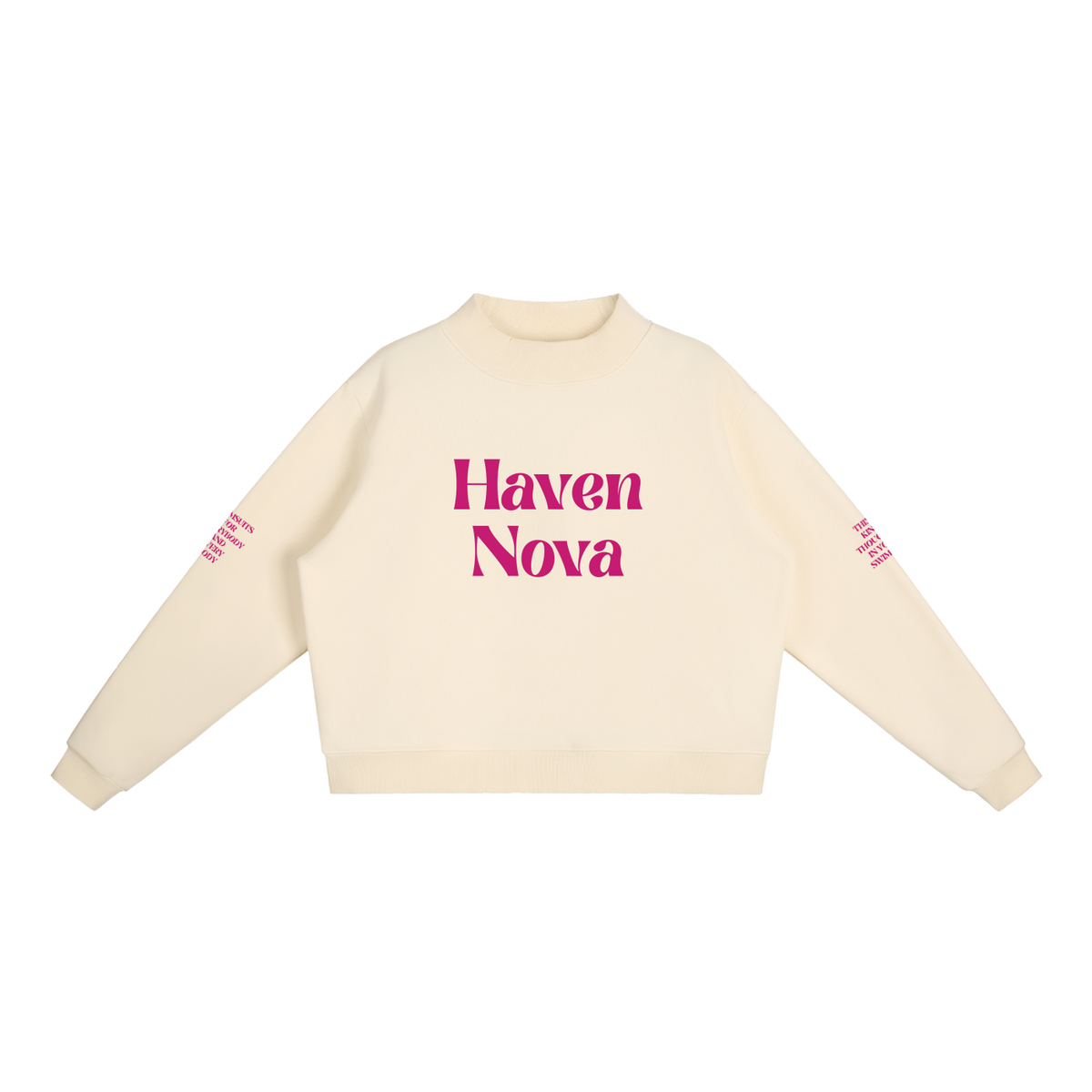 The Samantha Fleece Mock-Neck Crew Sweatshirt