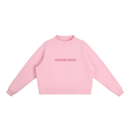 The Madison Mock-Neck Crew Sweatshirt