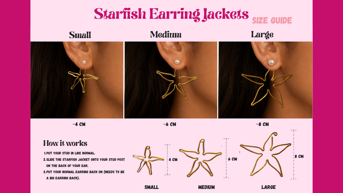 Starfish Earring Jackets