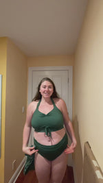 adjustable bathing suit that changes from a one piece to a two piece all 17